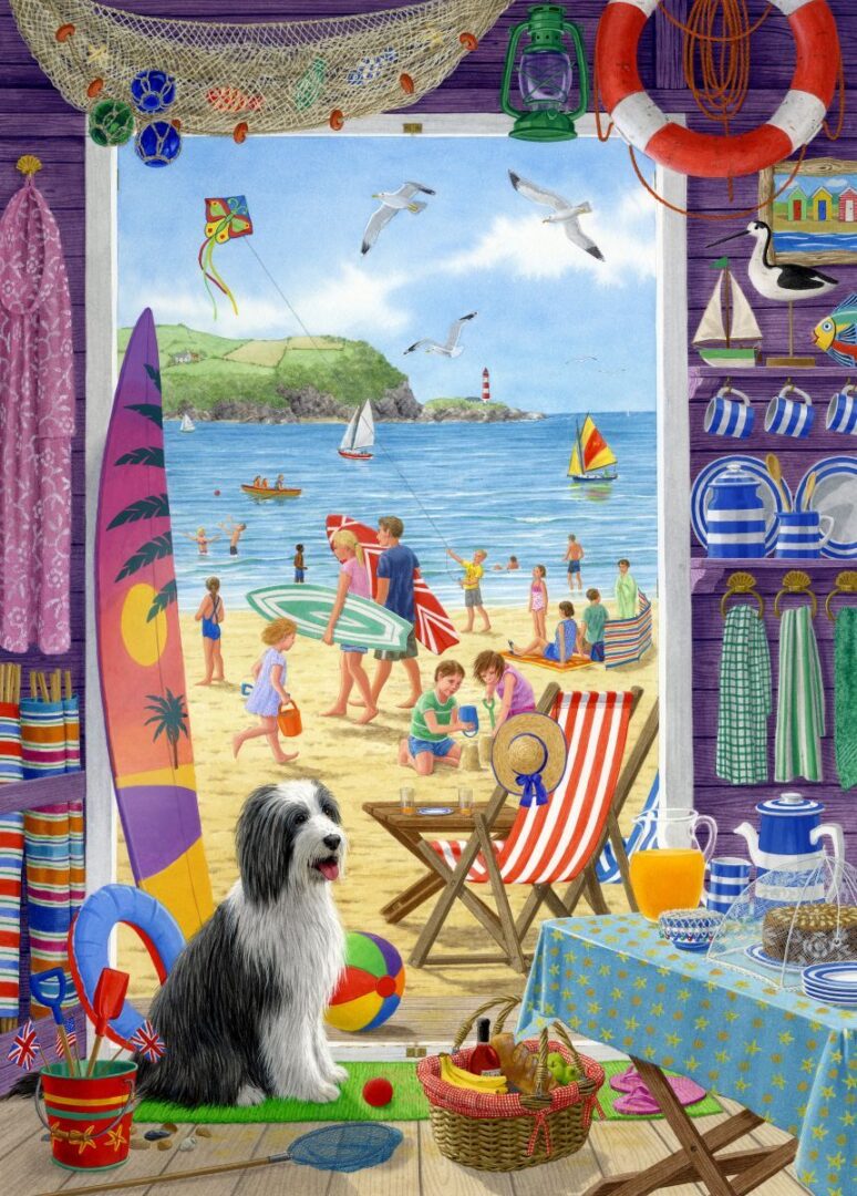 Holdson - Out the Back Door - At the Beach 500XL Piece Puzzle