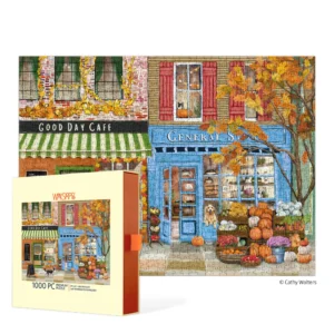 WerkShoppe - Autumn on Main 1000 Piece Puzzle - Slip Box