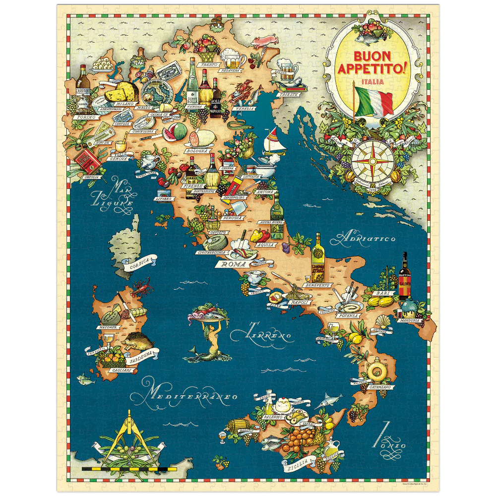 Cavallini & Co - Buon Appetito 1000 Piece Puzzle - Image 2