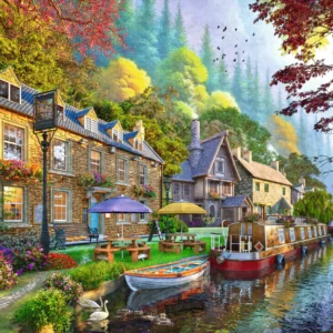 Ravensburger - Down the Lane No 6 - Canal Side Lane 1000 Piece Puzzle