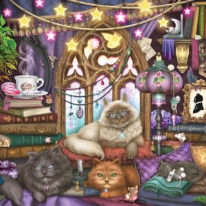Peter Pauper Press - Cats in the Library 1000 Piece Puzzle
