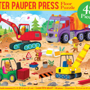 Peter Pauper Press - Floor Puzzle - Construction Site 48 Piece