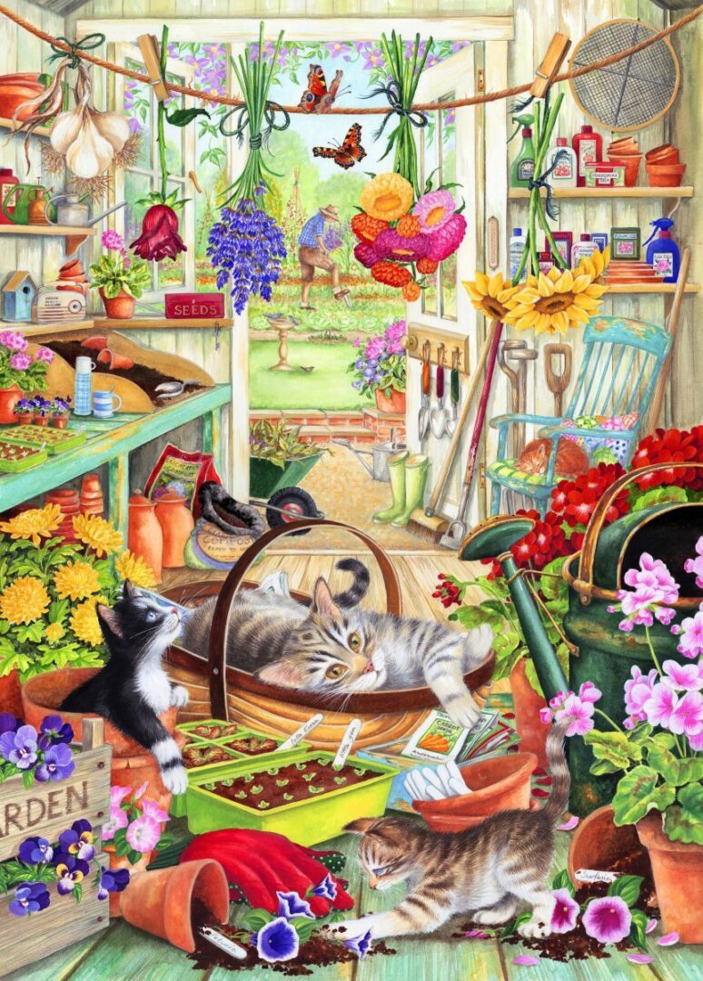 Holdson - Out the Back Door - Garden Shed Play 500XL Piece Puzzle