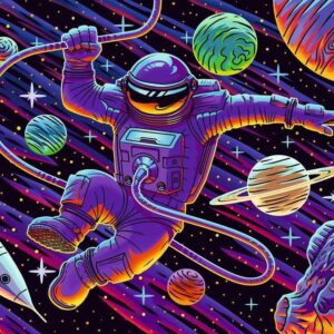 Ravensburger - Outer Space Adventure Starline Glow 200 Piece Puzzle