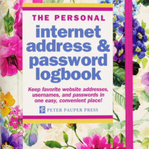 Peter Pauper Press - Peony Garden Internet Address & Password Logbook