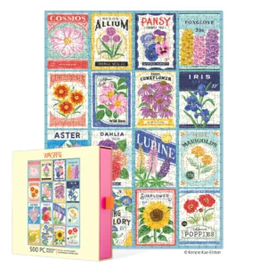Werkshoppe - Seed Packets 500 Piece Puzzle - Slip Box