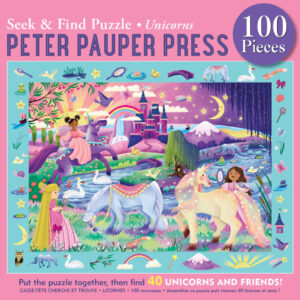 Peter Pauper Press - Seek & Find Puzzle - Unicorns 100 Piece