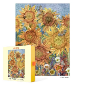 Werkshoppe - Sunflowers 500 Piece Puzzle - Slip Box