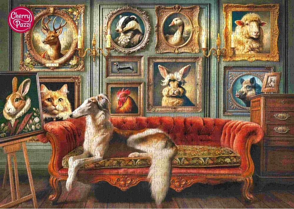Cherry Pazzi - The Aristocratic Menagerie 1000 Piece Puzzle