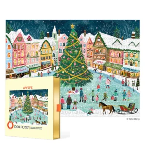 WerkShoppe - Town Square (Glitter) 1000 Piece Puzzle - Slip Box