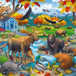 Ravensburger - Wildlife Gathering 150 Piece Puzzle