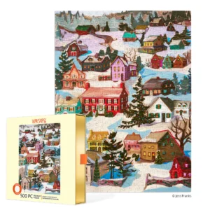 Werkshoppe - Winter Village (Glitter) 500 Piece Puzzle - Slip Box