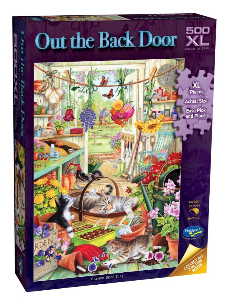 Holdson - Out the Back Door - Garden Shed Play 500XL Piece Puzzle - Image 2