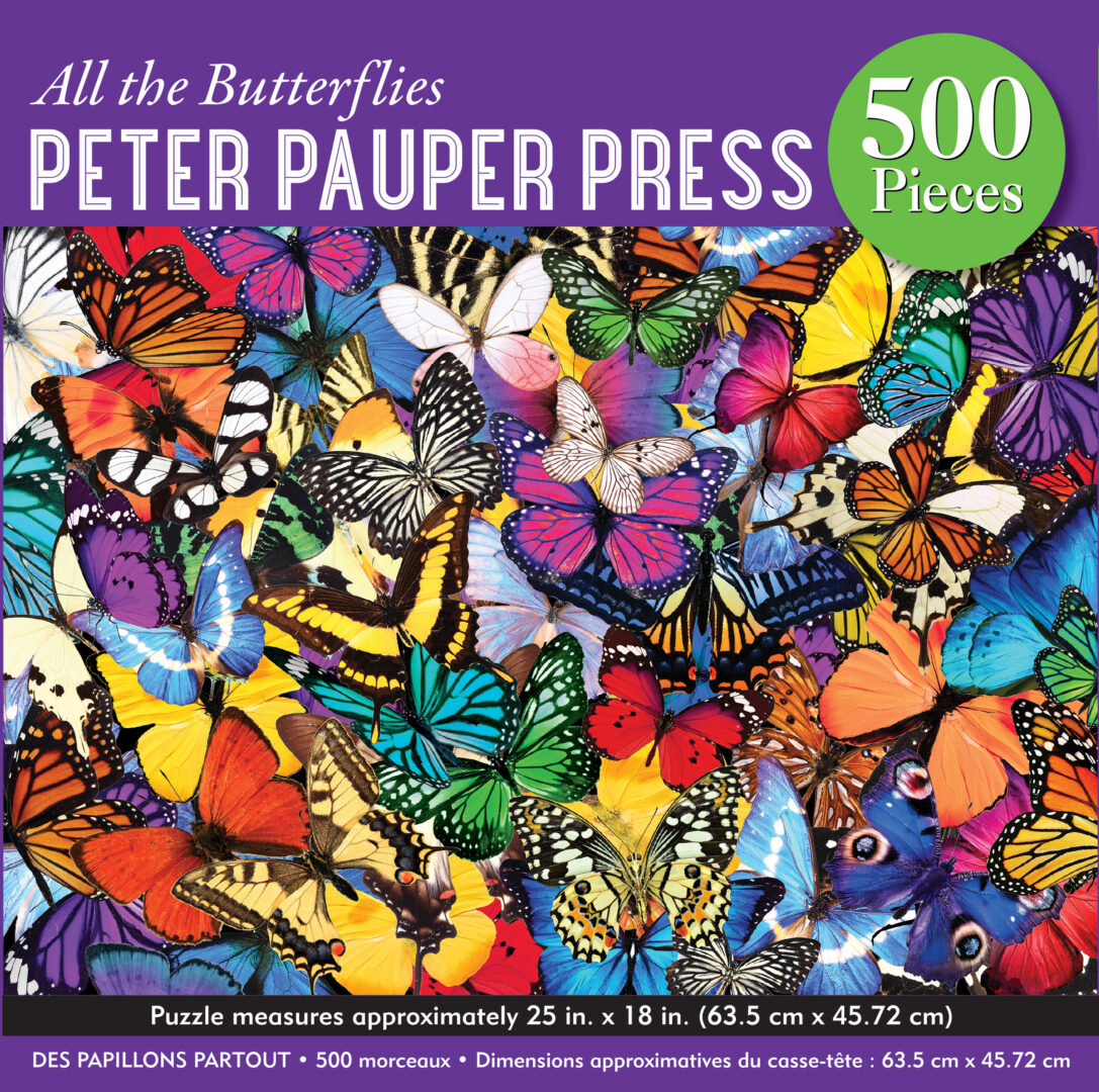 Peter Pauper Press - All the Butterflies 500 Piece Puzzle - Image 2