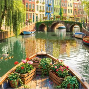 Educa - Amsterdam Boat Ride 1000 Piece Puzzle