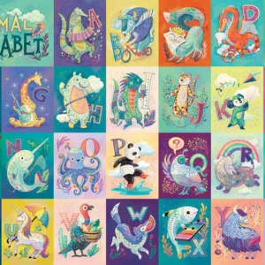Cobble Hill - Animal Alphabet 350 Piece Family Puzzle