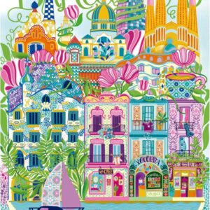 Educa - Barcelona by Car Pintos 1000 Piece Puzzle