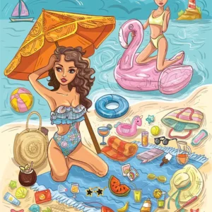Yazz - Beach Time 1000 Piece Puzzle