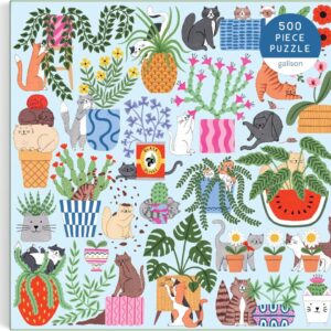 Galison - Cats in the Houseplants 500 Piece Puzzle