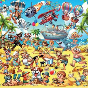 Magnolia - Chaos on the Beach 1000 Piece Puzzle
