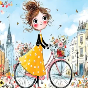 Yazz - Cheerful Girl 1000 Piece Puzzle