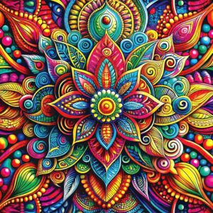 Yazz - Colorful Mandala 1000 Piece Puzzle