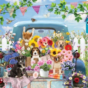Cobble Hill - Country Truck in Summer 500 Larger Piece Puzzle