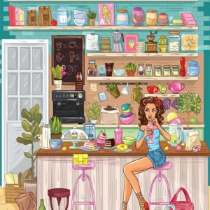 Yazz - Cozy Cafe 1000 Piece Puzzle