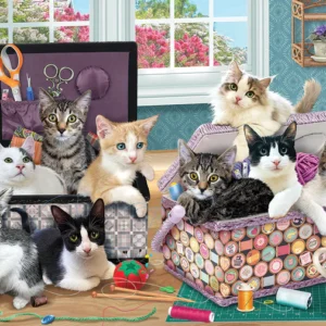 Cobble Hill - Crafty Kittens 500 Larger Piece Puzzle
