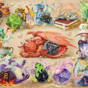 Cobble Hill - D20 Dragons 500 Larger Piece Puzzle