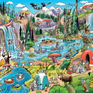 Cobble Hill - Doodle Town - Portage Pandemonium 1000 Piece Puzzle