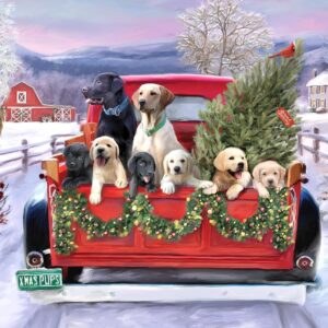 Peter Pauper Press - Festive Pups 1000 Piece Puzzle