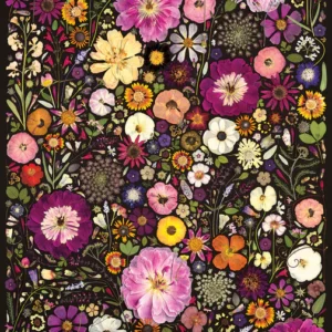 Cobble Hill - Flower Press - Little Hollow & Red Daisy 500 Larger Piece Puzzle