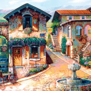 Cobble Hill - Fountain on the Square 1000 Piece Puzzle