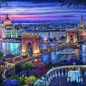 Clementoni - Lights of the Danube 1000 Piece Puzzle