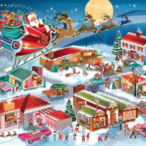 Cobble Hill - Santa's Flyby 350 Piece Family Puzzle