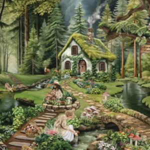 The Puzzle Collab - Sarah Reyes - Foragers Cottage 500 Piece Puzzle