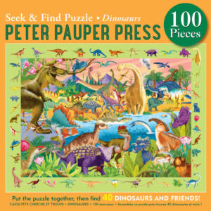 Peter Pauper Press - Seek & Find Puzzle - Dinosaurs 100 Piece