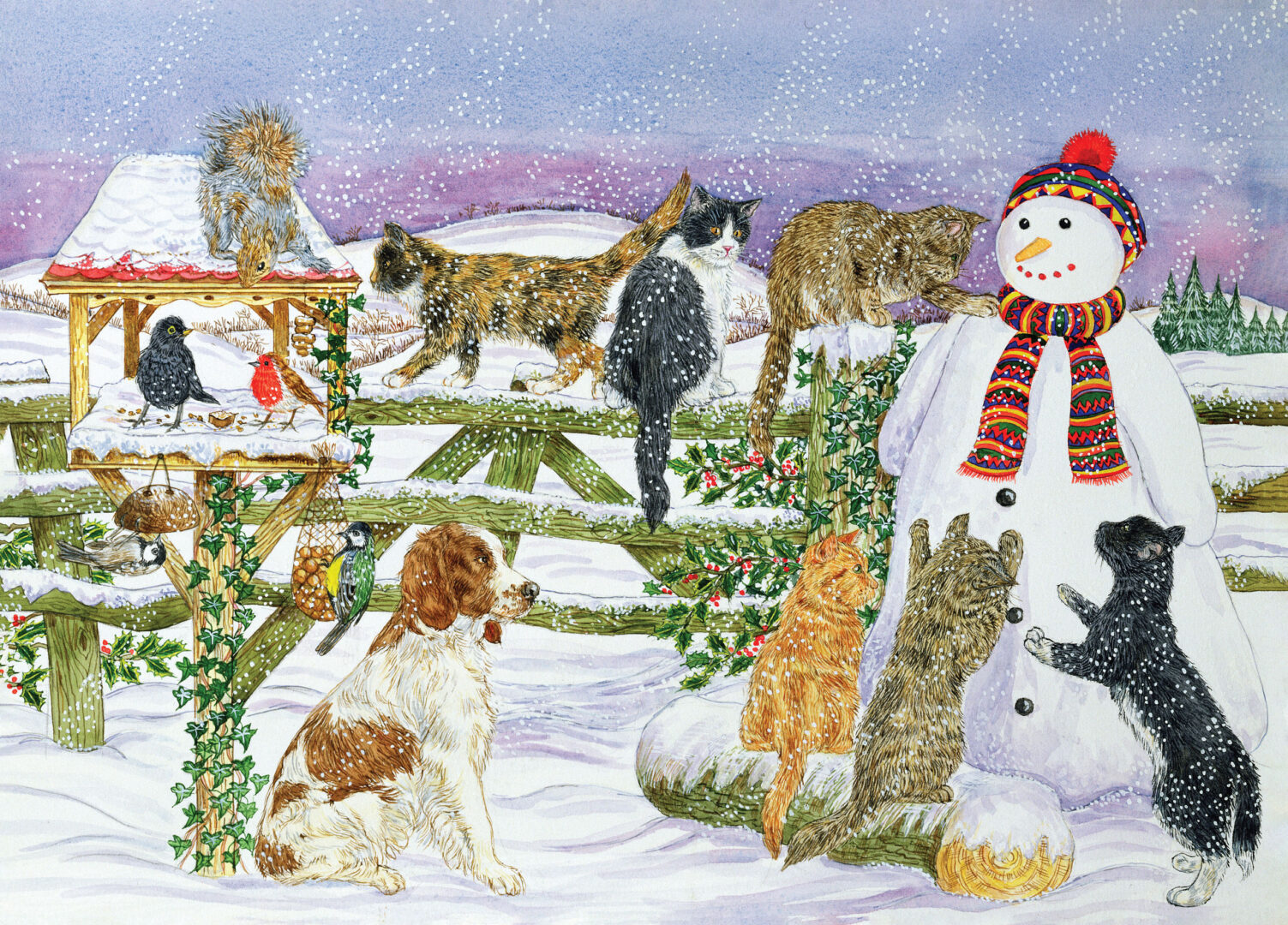 Peter Pauper Press - Snowman and Friends 1000 Piece Puzzle