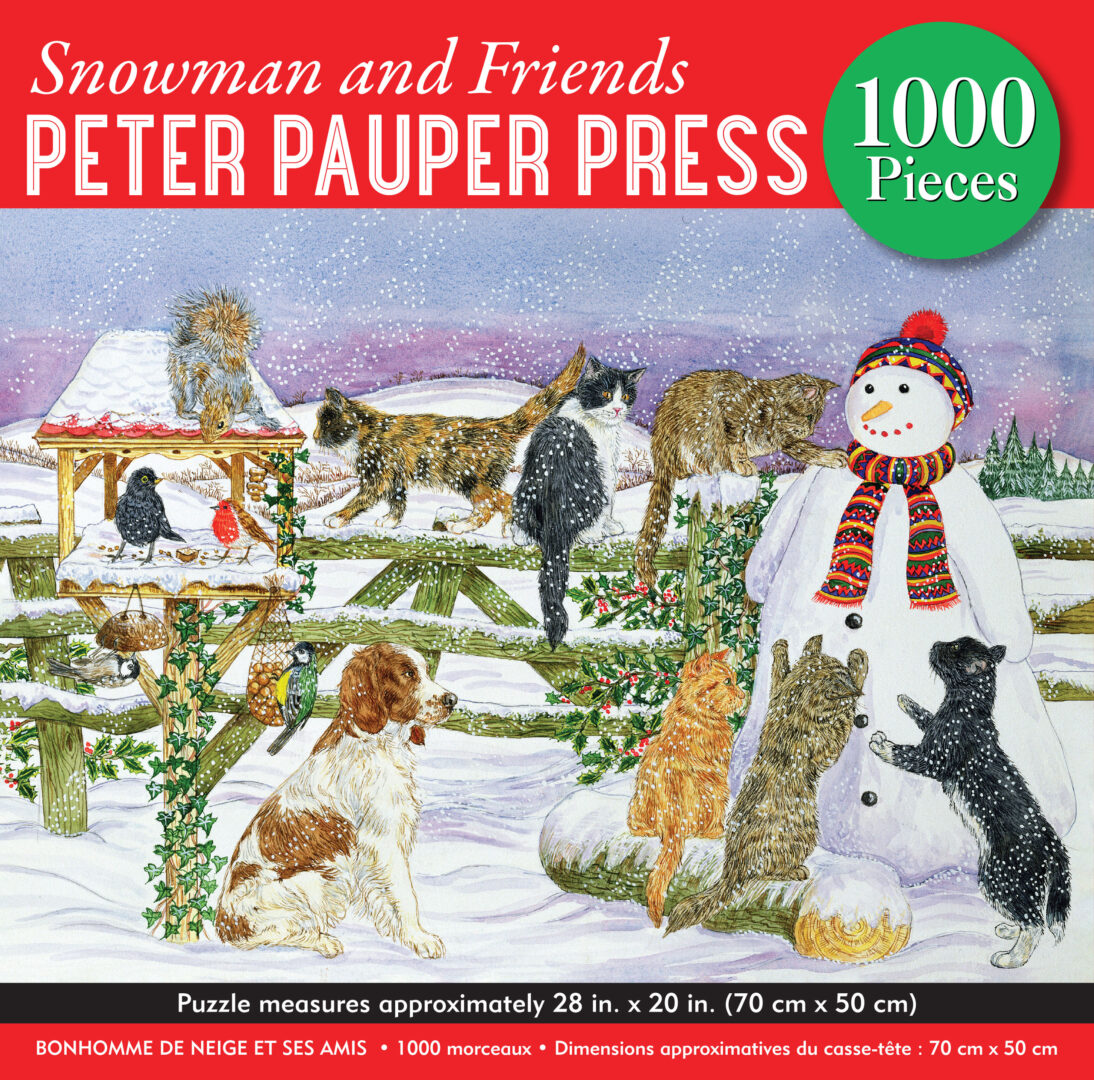 Peter Pauper Press - Snowman and Friends 1000 Piece Puzzle - Image 2