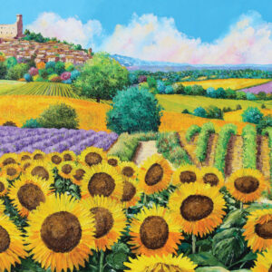 Peter Pauper Press - Sunflowers & Vineyards 1000 Piece Puzzle