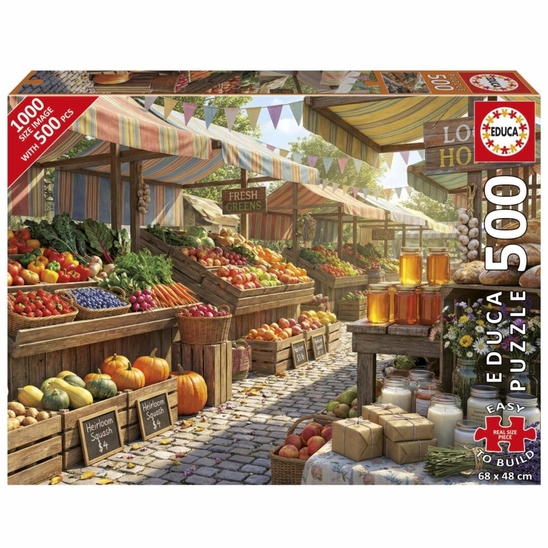 Educa - Sunny Farms Market 500 XL Piece Puzzle - Image 2