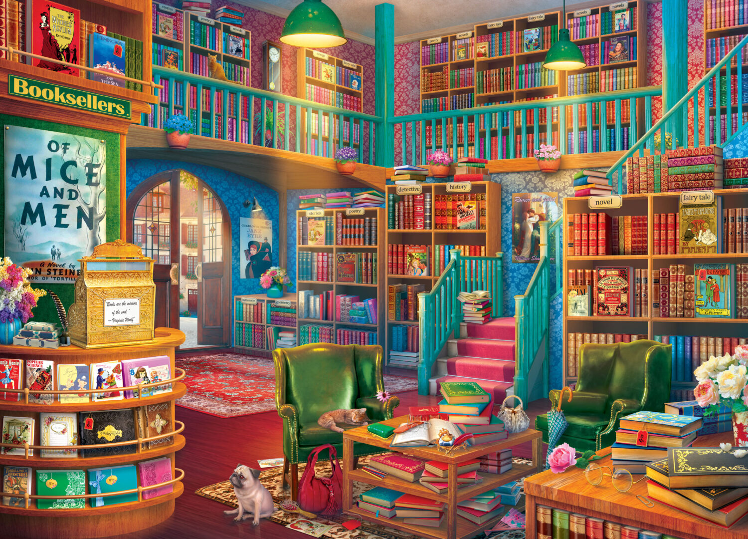 Peter Pauper Press - The Wonderful Bookshop 500 Piece Puzzle