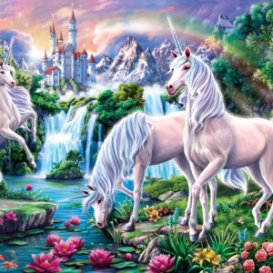 Peter Pauper Press - Unicorn Paradise 1000 Piece Puzzle