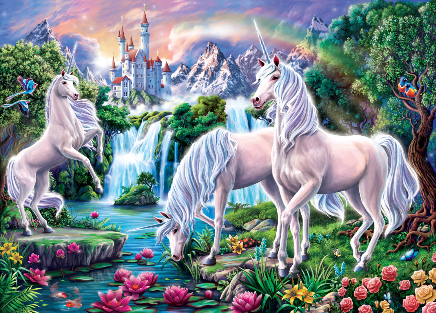 Peter Pauper Press - Unicorn Paradise 1000 Piece Puzzle
