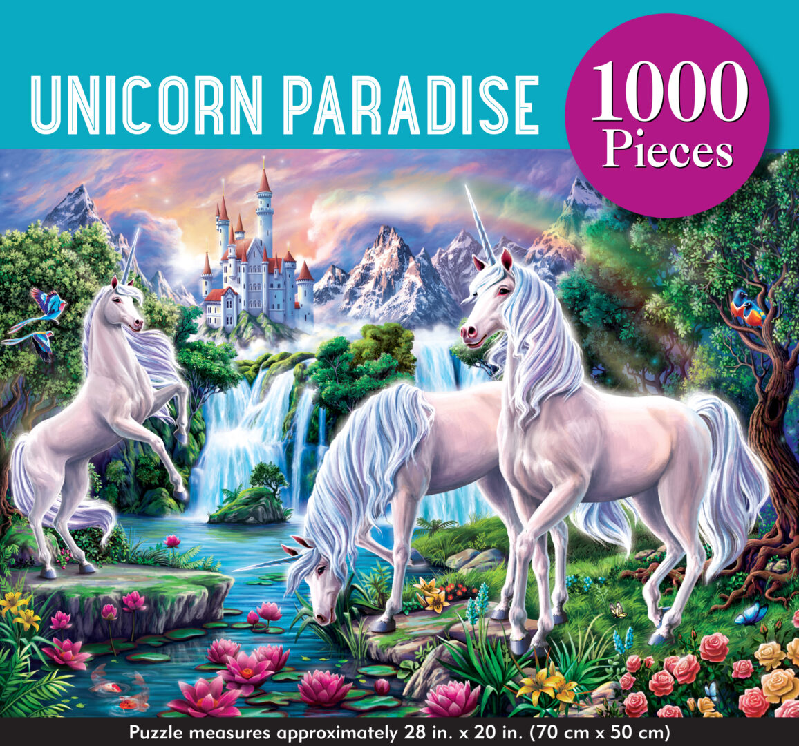Peter Pauper Press - Unicorn Paradise 1000 Piece Puzzle - Image 2