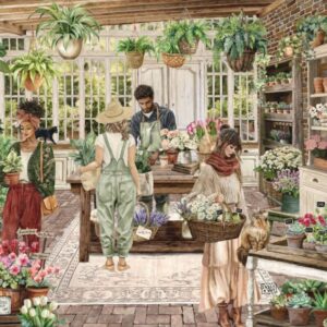 The Puzzle Collab - Sarah Reyes - Vintage Garden Shop 500 Piece Puzzle