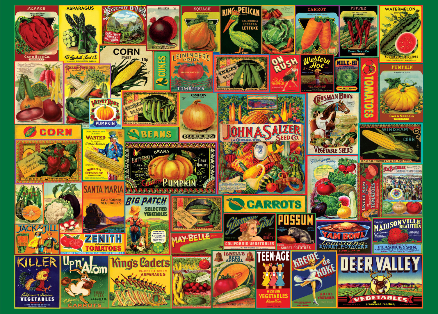Peter Pauper Press - Vintage Seed Packets 1000 Piece Puzzle
