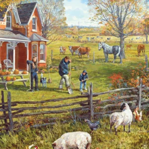 Cobble Hill - Young Family Farm 500 Larger Piece Puzzle