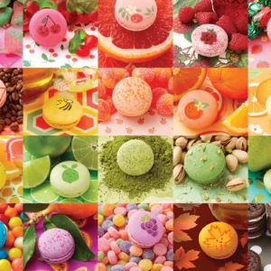 Cobble Hill - Nom Nom Macarons 500 Larger Piece Puzzle